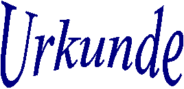 Urkunde